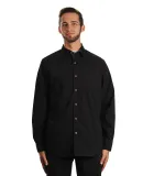 Burnside Clothing 8290 Men's Peached Poplin Woven  in Black/ wht dot