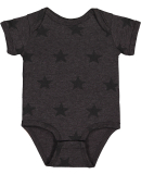 Code V 4329 Infant Five Star Bodysuit in Smoke star