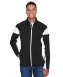 Core 365 TT34 Men's Elite Performance Full-zip BLACK/ WHITE