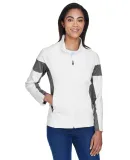 Core 365 TT34W Ladies' Elite Performance Full-zip WHITE/ SP GRPHT