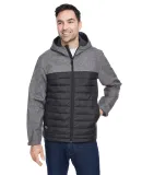 DRI DUCK 5324 Men's Pinnacle Puffer Body Softshell BLACK HTHR/ BLK