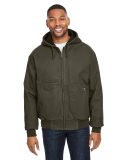 DRI DUCK 5034 Men's Laramie Canvas Hooded Jacket in Olive