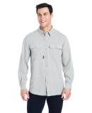 DRI DUCK 4441 Men's Crossroad Woven Shirt in Grey