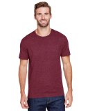 Jerzees 560MR Adult Premium Blend Ring-Spun T-Shir in Maroon heather