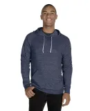 Jerzees 90M Adult Snow Heather Raglan Hooded Sweat NAVY SNOW HEATHR