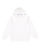 LA T 201Z Adult Pullover Fleece Hoodie in White