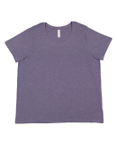 LA T 3816 Ladies' Curvy Fine Jersey T-Shirt in Wisteria blckout