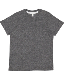 LA T 6191 Youth Harborside Melange Jersey T-Shirt in Smoke melange