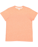 LA T 6191 Youth Harborside Melange Jersey T-Shirt in Papaya melange