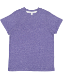 LA T 6191 Youth Harborside Melange Jersey T-Shirt in Purple melange