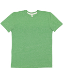 LA T 6991 Men's Harborside Melange Jersey T-Shirt in Green melange