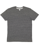 LA T 6991 Men's Harborside Melange Jersey T-Shirt in Smoke melange