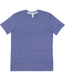 LA T 6991 Men's Harborside Melange Jersey T-Shirt in Royal melange