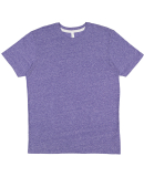 LA T 6991 Men's Harborside Melange Jersey T-Shirt in Purple melange