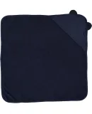 Rabbit Skins 1013 Infant Hooded Terry Cloth Towel  in Navy