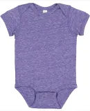 Rabbit Skins 4491 Infant Harborside Melange Jersey in Purple melange