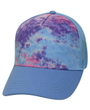 Tie-Dye CD9200 Adult Trucker Hat in Blue ocean