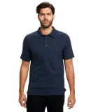 US Blanks US5580 Men's Jersey Interlock Polo T-Shi in Navy blue