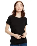 US Blanks US100OR Ladies' Organic Crewneck T-Shirt in Black