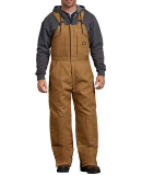 Dickies TB839 Unisex Duck Insulated Bib Overall in Brown duck _xl