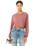 Bella + Canvas 6501 FWD Fashion Ladies' Cropped Lo in Mauve