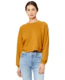 Bella + Canvas 7505 FWD Fashion Ladies' Raglan Pul in Heather mustard