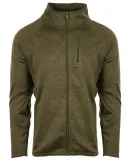 Burnside Clothing 3901 Men's Sweater Knit Jacket in Military green