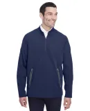 North End NE401 Men's Quest Stretch Quarter-Zip CLASSC NVY/ CRBN