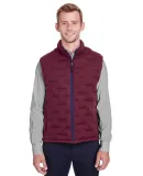 North End NE709 Men's Loft Pioneer Hybrid Vest BURG/ BG H/ OL B