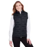 North End NE709W Ladies' Loft Pioneer Hybrid Vest BLK/ BLK/ CARBN