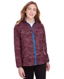 North End NE711W Ladies' Rotate Reflective Jacket BURGNDY/ OLY BLU