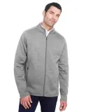 North End NE712 Men's Flux 2.0 Full-zip Jacket LT HTHR/ CARBON