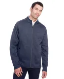 North End NE712 Men's Flux 2.0 Full-zip Jacket CLSC NVY HT/ CRB