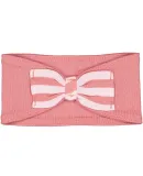 Rabbit Skins 4454 Infant Bow Tie Headband in Mauvelous/ blrna