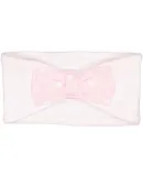 Rabbit Skins 4454 Infant Bow Tie Headband in Wht/ blrna wh dt