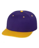 Yupoong-Flex Fit 6089M Adult 6-Panel Structured Fl PURPLE/ GOLD