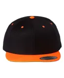 Yupoong-Flex Fit 6089M Adult 6-Panel Structured Fl BLCK/ NEO ORANGE