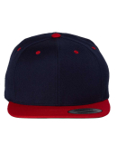 Yupoong-Flex Fit 6089M Adult 6-Panel Structured Fl NAVY/ RED