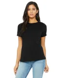 Bella + Canvas 6400 Ladies' Relaxed Jersey Short-S in Black