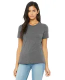 Bella + Canvas 6400 Ladies' Relaxed Heather CVC Sh in Deep heather