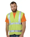 Bayside Apparel 3789 Unisex ANSI Economy Vest in Lime green