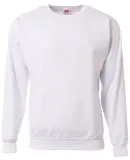 A4 Apparel N5259 Men's Sprint Tech Fleece Crewneck in White