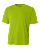 A4 Apparel N3402 Men's Sprint Performance T-Shirt in Lime