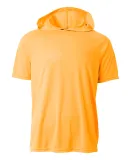 A4 Apparel N3408 Men's Cooling Performance Hooded  in Safety orange