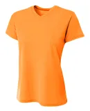 A4 Apparel NW3402 Ladies' Sprint Performance V-Nec in Safety orange