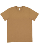 LA T 6101 Youth Fine Jersey T-Shirt in Coyote brown