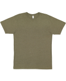 LA T 6101 Youth Fine Jersey T-Shirt in Vnt military grn