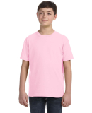 LA T 6101 Youth Fine Jersey T-Shirt in Pink