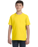 LA T 6101 Youth Fine Jersey T-Shirt in Yellow