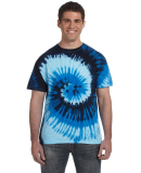 Tie-Dye CD100Y Youth 5.4 oz. 100% Cotton T-Shirt BLUE OCEAN